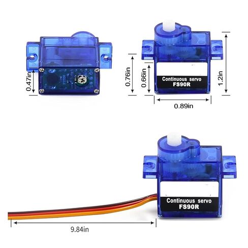 4 FS90R 9g Lightweight Remote Controlled servo Motors in Saudi Arabia