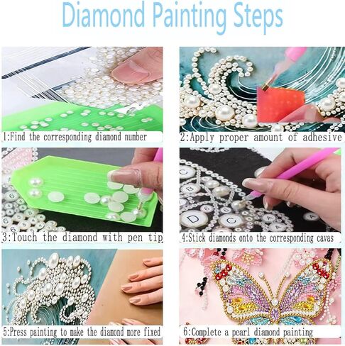 bleihum Cherry Blossoms Diamond Art Kits for Adults, Butterfly 5D Pearl Painting Diamond Painting Kits for Adults Beginners, Easy DIY Special Shape Gem Art Gift Home Decor, 12x16 Inch in Saudi Arabia