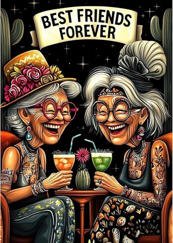 NXIKYO Elderly Ladies Diamond Art Kits for Adults, Ladies 5D Diamond Painting Dots Art Kits for Beginners, Fun DIY Full Round Gem Painting Crafts for Adults, Home Wall Decor 12 x 16 in in Saudi Arabia