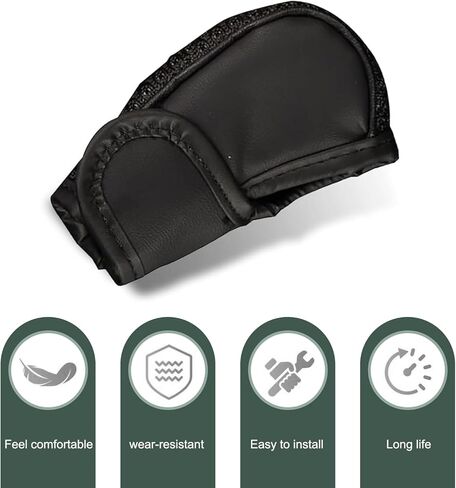 Car Gear Shift Knob Cover, Breathable Mesh Leather Auto Shift Boot Cover, Anti-Slip Gear Stick Protector, Universal for Most Cars, SUVs & Trucks (Black) in Kuwait