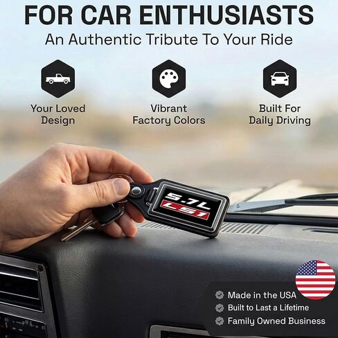 Brotherhood Compatible with Engine 5.7L LS1 Emblem Design Keychain Key Holder Key Ring For Men Heavy Duty Car Keyring For Men and Women in Kuwait