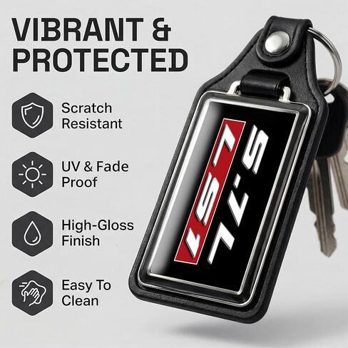 Brotherhood Compatible with Engine 5.7L LS1 Emblem Design Keychain Key Holder Key Ring For Men Heavy Duty Car Keyring For Men and Women in Kuwait