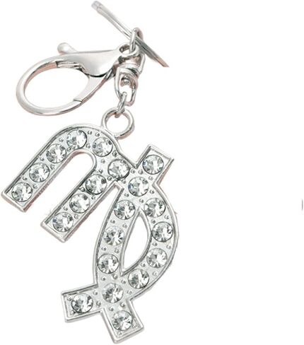 1 PCS Zodiac Constellation Keychain with Crystal Rhinestones, 1.18 x 1.18 inches in Saudi Arabia