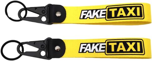 1pcs FAKE TAXI JDM Embroidered Keychain - Dual-Side Printed ID & Work Badge Keyring for Cars, SUVs & Motorcycles in Saudi Arabia