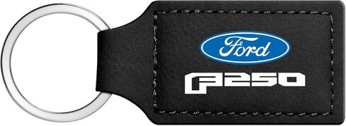 iPick Image for Ford F250 Rectangular Black Leatherette Key Chain - Official Licensed in Kuwait