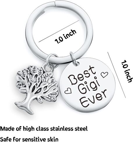 Gigi Nana Gifts For Mothers Day Jewelry For Grandma Jewelry Mamaw Keychain Yaya Gifts Nonna Keychain in Saudi Arabia
