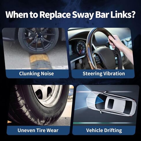مجموعة وصلات نهاية قضيب Sway الأمامية مناسبة لـ Acura CL 2001-2003، TL 1999-2003، Honda Accord 1998 1999 2000 2001 2002-2 طقم تعليق K90340، K90341، 51320S84A01، 51321S84A01 in Kuwait