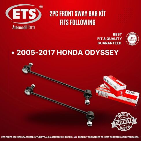 ETS 2 قطعة المثبت الأمامي Sway Bar End Link Kit يناسب 2005-2017 Honda Odyssey K750304 in Kuwait