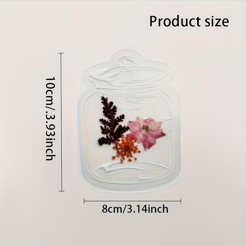 DIY Transparent Bookmarks – 40PCS Bottle-Shaped Dried Flower Markers, Homemade Pressed Flower Plant Specimens, Handmade Craft Materials in Kuwait