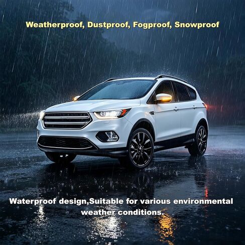 ملحقات مصباح إشارة الانعطاف LED المتسلسلة متوافقة مع Ford Escape Ecosport 2013-2018،2012-2018 Focus ST SE RS MK3، C-Max 2013-2017 وميض مؤشر Kuga، قطعتان in Kuwait
