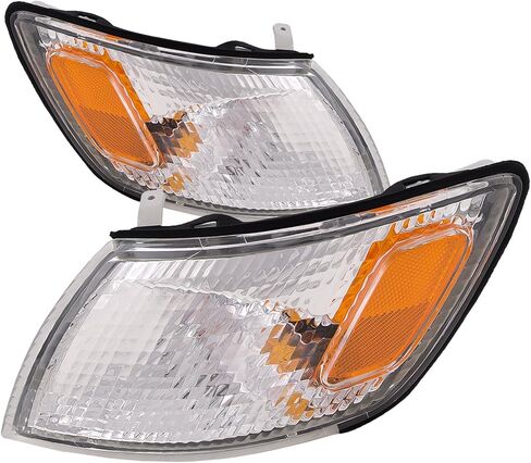 HEADLIGHTSDEPOT Signal Lights Compatible with Lexus ES300 1997-1999 Includes Left Driver and Right Passenger Side Signal Lights in Kuwait