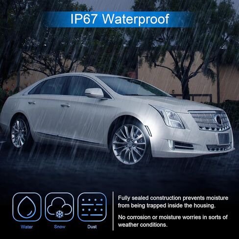 White LED Side Marker Lights Replacement for 2013-2017 XTS Smoked Lens Side Marker Lights, Front Bumper Turn Signals Sidemarker Lamps in Saudi Arabia