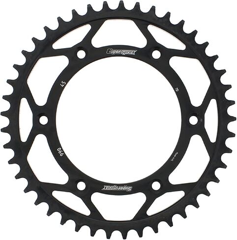 Supersprox Steel Sprocket Black 45T - RFE-990-45-BLK for Husqvarna FC 350 2014-2019, FC 250 2014-2019, FC 450 2014-2019, FC 450 Rockstar Edition 2018, FE 250 14-19, FE 350 14-19, FE 350S 15 16 in Saudi Arabia