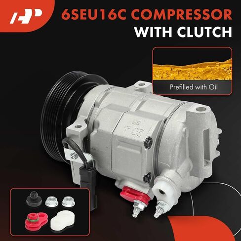A-Premium Air Conditioner AC Compressor with Clutch Compatible with Dodge Durango 2009 5.7L & Chrysler Aspen 2009 5.7L in Kuwait