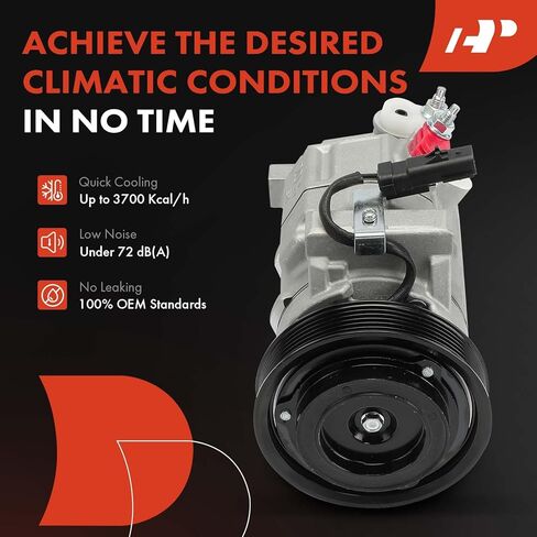 A-Premium Air Conditioner AC Compressor with Clutch Compatible with Dodge Durango 2009 5.7L & Chrysler Aspen 2009 5.7L in Kuwait