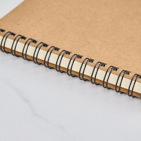 1 Pack Notebook Journal,Brown Diary Notebook Planner with 100 Pages/ 50 Sheets, 5.5 inch x 3.9 inch in Kuwait