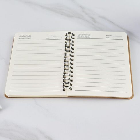 1 Pack Notebook Journal,Brown Diary Notebook Planner with 100 Pages/ 50 Sheets, 5.5 inch x 3.9 inch in Kuwait