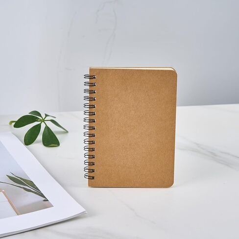 1 Pack Notebook Journal,Brown Diary Notebook Planner with 100 Pages/ 50 Sheets, 5.5 inch x 3.9 inch in Kuwait
