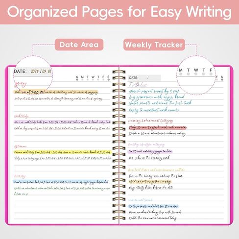 College Ruled Spiral Notebook, A5 Size 8.4x5.9 Inch, 140 Pages with 100GSM Thick Paper, Twin-Wire Bound Soft Cover Journal for School, Work, Writing, Note Taking (Pink) in Kuwait