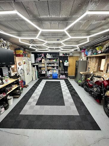LED Cellular Garage Light, 14 Hexagon Grid LED Workshop Lights for Garage Detail Lights and Auto Repair Shop Lights, IP54 2 Year Warranty (190.56" x 95.76") in Kuwait
