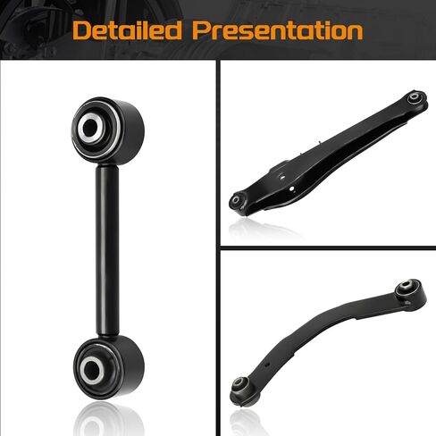 Rear End Suspension kit Compatible with Dodge Caliber 2007-2012; Jeep Compass Patriot 2007-2017 - Rear Lower Control Arms + Upper Lateral Arms + Lower Rearward Lateral Toe Arms in Kuwait