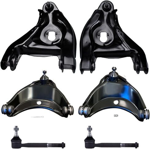 6PCS ASTOU Front Suspension Kit fit for 1988-1999 for Chevrolet C1500 1996-2002 for Chevrolet Express 1500 1996-2002 for Chevrolet Express 2500 Lower Upper Control Arm And Ball Joint Outer Tie Rod End in Kuwait