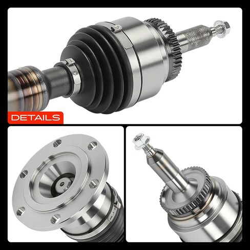 A-Premium High Articulation CV Axle Shaft Assembly Compatible with Ford & Lincoln Models - F150 2004-2008, Expedition 2003-2006, Navigator 2003-2006, Mark LT 2006-2008, 4WD Only - Front Left or Right in Kuwait