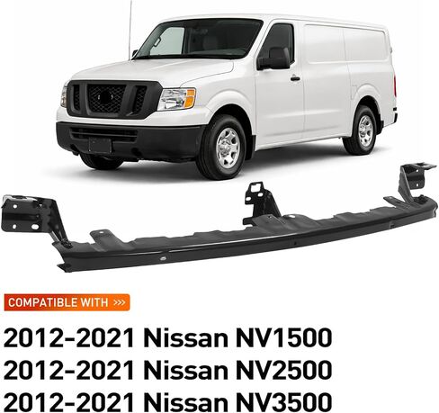KUAFU Front Bumper Retainer Compatible with 2012-2021 Nissan NV1500/NV2500/NV3500 Steel Electrophoresis Primed Black Replacement For 622909JHOA NI1035111 in Kuwait