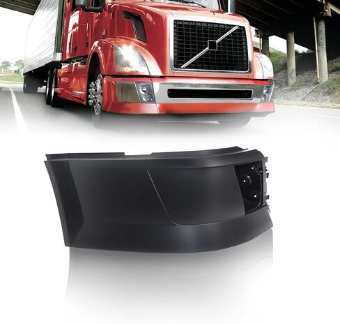 TORQUE Right Corner Bumper (with Fog Light Hole) Replacement for 2004-2015 Volvo VNL Semi Trucks Passenger Right Side RHD(TR011-R) in Kuwait