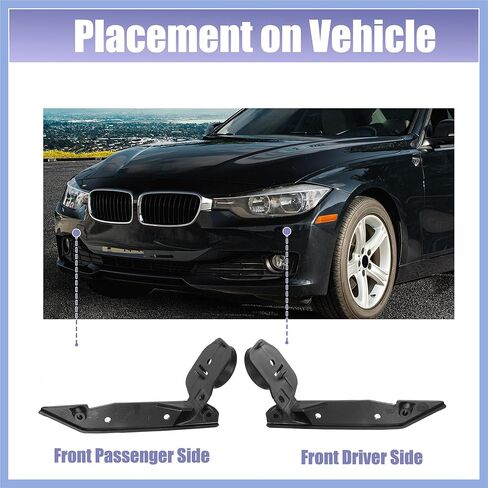 1 زوج اليسار واليمين الجانب المصد الأمامي تصاعد دعم قوس رقم 51117058447/51117058448 لسيارات BMW 328i 2007-2012 لسيارات BMW 323i 2006-2011 مستقرة in Kuwait