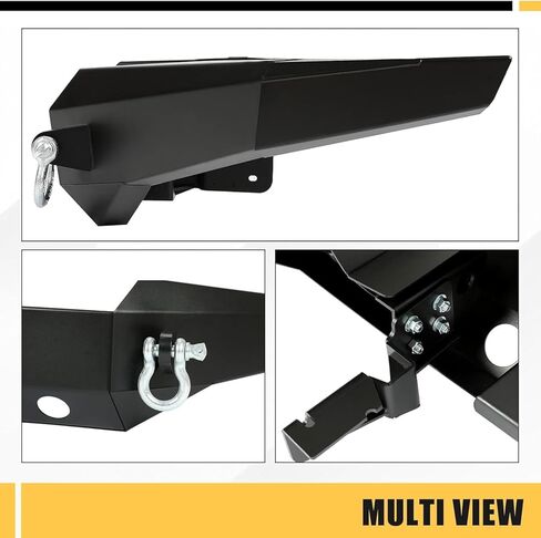 KUAFU Front Bumper Compatible with 1999-2004 Jeep Grand Cherokee WJ W/Winch Plate & D-rings Textured Powder Coated Multiple Packages in Kuwait