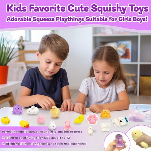 14Pcs Taba Squishy Toys Kit, Cute Fidget Toys Squeeze Toys Stress Relief Sensory Party Favors, Birthday Gifts Toys for Kids 4-6-8-10 in Saudi Arabia