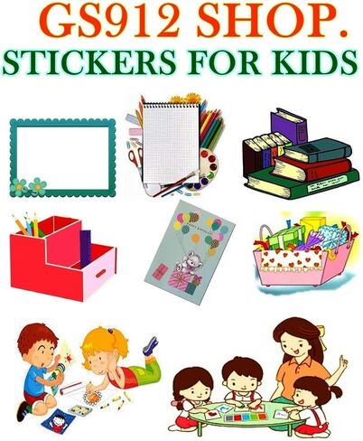 Stickers Glitter Pack 10 Sheets Crescent Moon Crescent Moon Stars Sticker Cartoon Paper Decal Craft DIY Decoration Scrapbook Book Album Diary Card Birthday Party Favors Reward Gift (01) in Saudi Arabia