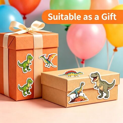 1080 Pcs Dinosaur Stickers for Kids, 27 Unique Dino Designs Waterproof Vinyl Stickers for Water Bottles, Laptops, Party Favors, Birthday Gifts, Scrapbooking, Classroom Rewards in Kuwait