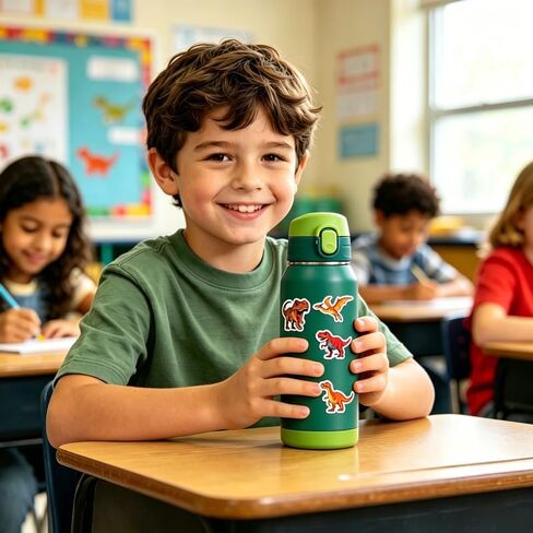 1080 Pcs Dinosaur Stickers for Kids, 27 Unique Dino Designs Waterproof Vinyl Stickers for Water Bottles, Laptops, Party Favors, Birthday Gifts, Scrapbooking, Classroom Rewards in Kuwait