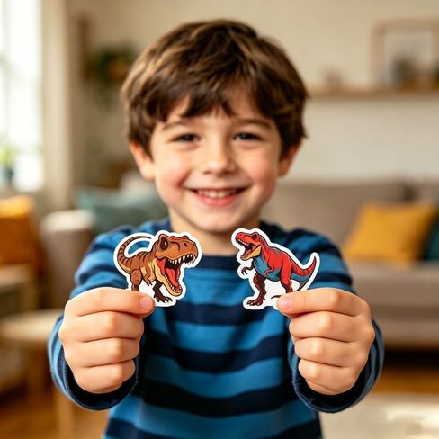 1080 Pcs Dinosaur Stickers for Kids, 27 Unique Dino Designs Waterproof Vinyl Stickers for Water Bottles, Laptops, Party Favors, Birthday Gifts, Scrapbooking, Classroom Rewards in Kuwait