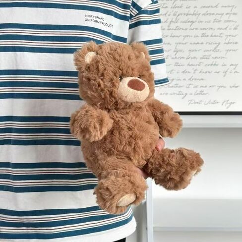 Cute Teddy Bear Stuffed Animals, 8" Teddy Bear Plush Toy Birthday Christmas Valentine's Day Gift for Kids Adults (Brown) in Saudi Arabia
