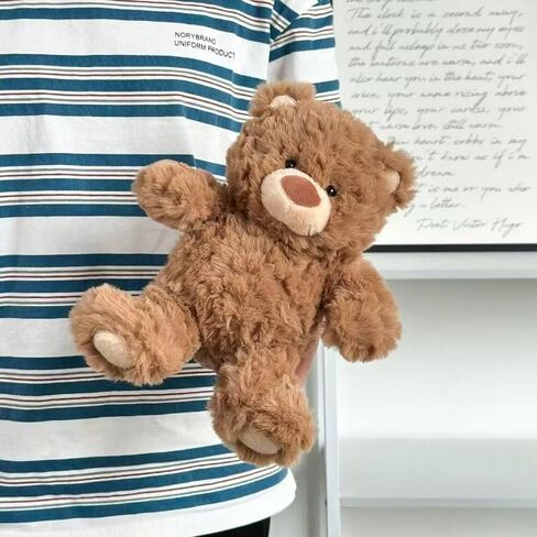 Cute Teddy Bear Stuffed Animals, 8" Teddy Bear Plush Toy Birthday Christmas Valentine's Day Gift for Kids Adults (Brown) in Saudi Arabia