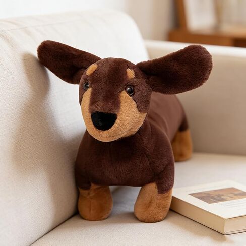 Stuffed Dog Plush Dachshund Stuffed Animal, 23.6 Inch Giant Weiner Dog Plushies, Soft & Huggable Large Animal Plush Toy for Christmas, Birthday in Kuwait