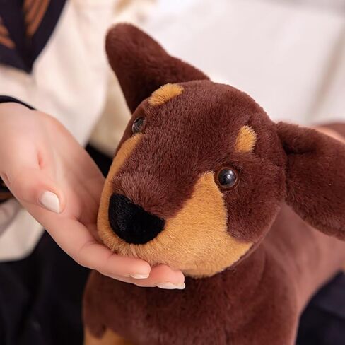 Stuffed Dog Plush Dachshund Stuffed Animal, 23.6 Inch Giant Weiner Dog Plushies, Soft & Huggable Large Animal Plush Toy for Christmas, Birthday in Kuwait