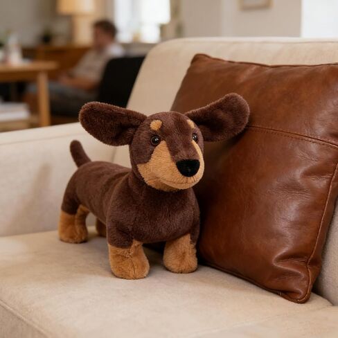 Stuffed Dog Plush Dachshund Stuffed Animal, 23.6 Inch Giant Weiner Dog Plushies, Soft & Huggable Large Animal Plush Toy for Christmas, Birthday in Kuwait