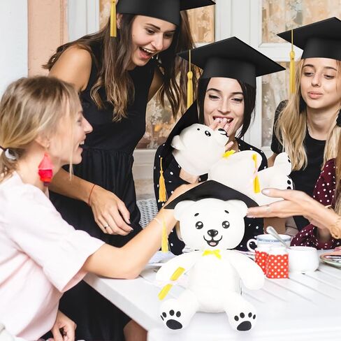 YUNVI 12 inch 2026 Graduation Autograph Stuffed Bear,Congrats Grad Graduation Plush Animal Toy Congratulations Graduation Gift for Graduate Party in Saudi Arabia