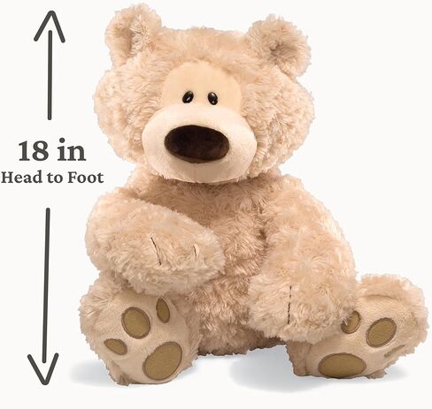 GUND Philbin Classic Teddy Bear, Premium Stuffed Animal for Ages 1 and Up, Beige, 18" in Saudi Arabia