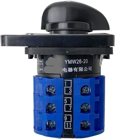 Voltmeter Off-RN-SN-TN-TR-ST-RS Three Poles 20A 7 Position Rotary Cam Switch Interruptor LW26-20YH5/3 CA10 in Saudi Arabia