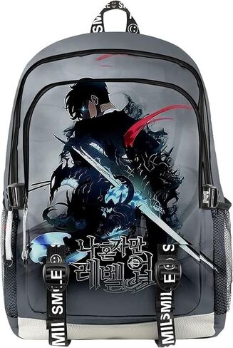 ISaikoy Anime Solo Leveling Backpack Daypack Laptop Bag 3D Printing School Bag Bookbag 4 in Saudi Arabia