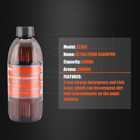 SPTA Ultra Foam Shampoo, 16 FL OZ Car Wash Shampoom, Easily Remove Dirt, Stain and Care the Car Coatine,Works with Foam Cannons, Foam Guns or Bucket Washes, Trucks, Motorcycles &More -CL001 in Kuwait
