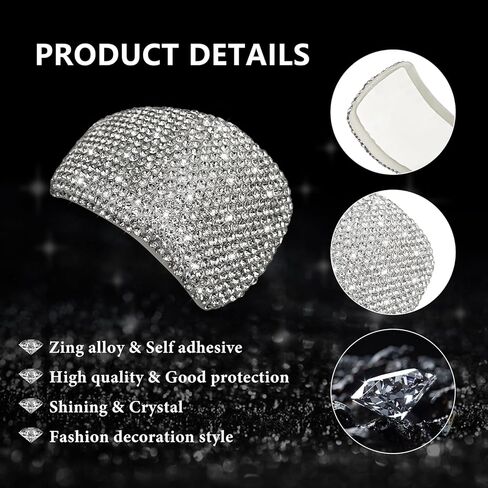 CONGCONG for Audi Gear Shift Bling Crystal Accessory Interior Cover Compatible for New Audi Q3 2019-2024. in Kuwait