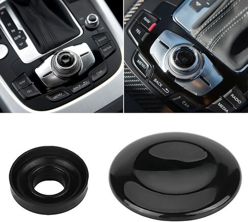 Glossy Black Joystick Control Center Button Cover MMI Knob Repair Kit 8K0998068 Compatible with Audi A4 A5 A6 Q5 Q7 S4 S6 2007-2015 in Kuwait