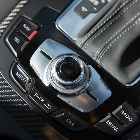 Glossy Black Joystick Control Center Button Cover MMI Knob Repair Kit 8K0998068 Compatible with Audi A4 A5 A6 Q5 Q7 S4 S6 2007-2015 in Kuwait