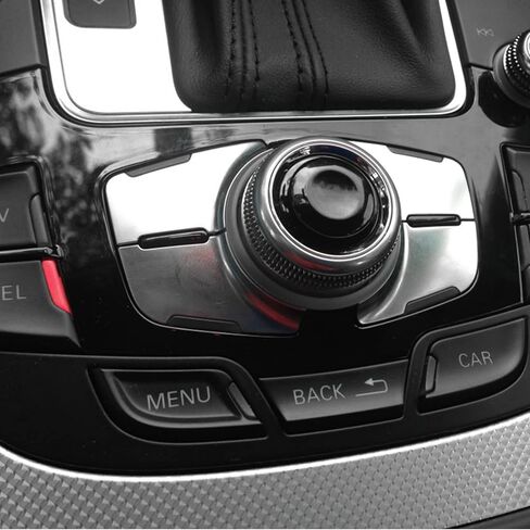 Glossy Black Joystick Control Center Button Cover MMI Knob Repair Kit 8K0998068 Compatible with Audi A4 A5 A6 Q5 Q7 S4 S6 2007-2015 in Kuwait